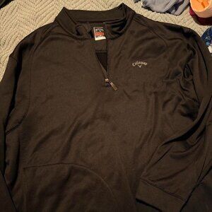 Men's Callaway Black Quarterzip Size XXL Excellent Condition
